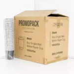Black - 8oz Single Wall White Paper Cup 1000/ctn - Image 3