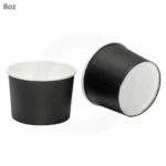 Black - 8oz White Paper Soup Cup 500/ctn - Image 3