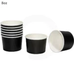 Black - 8oz White Paper Soup Cup 500/ctn - Image 4