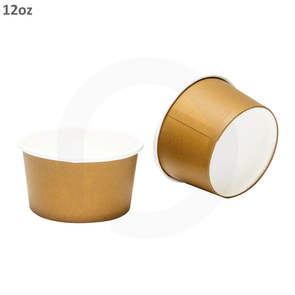 Brown - 12oz White Paper Soup Cup 500ctn - Image 4
