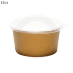 Brown - 12oz White Paper Soup Cup 500ctn - Image 2