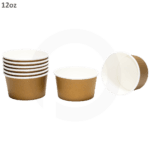 Brown - 12oz White Paper Soup Cup 500ctn - Image 3
