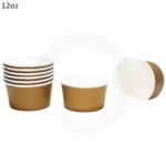 Brown - 12oz White Paper Soup Cup 500ctn - Image 3