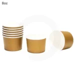 Brown - 8oz White Paper Soup Cup 500/ctn - Image 2