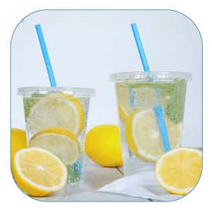 PET Plastic Cups and Lids