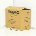 Premium Black PS Plastic Fork Film Wrap 1000/ctn - Image 3