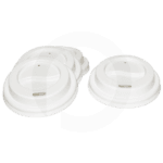 62mm PS Plastic White No Cap Lid 500/ctn - Image 2