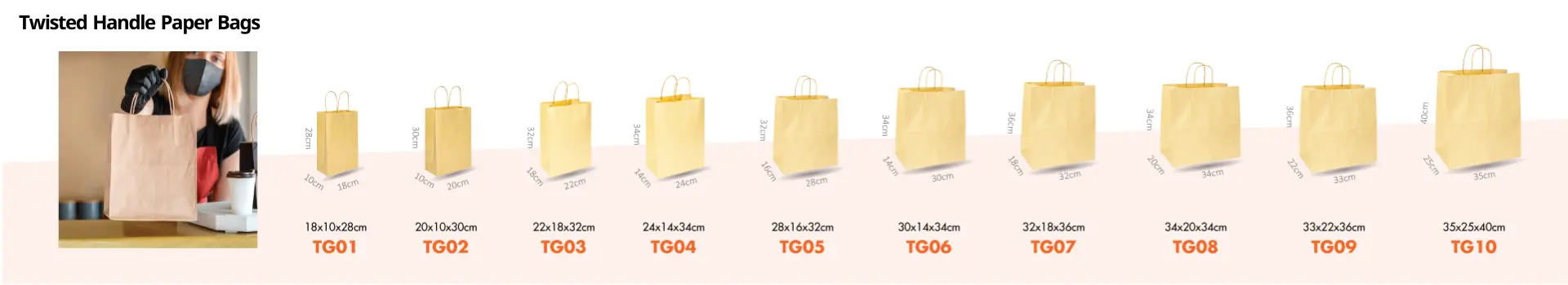 Twisted Handle Paper Bags